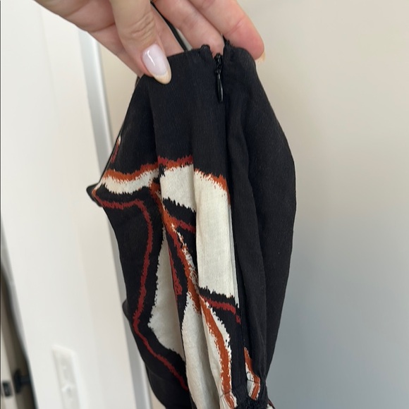 Anthropologie Black and White Floral Jumpsuit with Bold Design - Picture 3 of 6